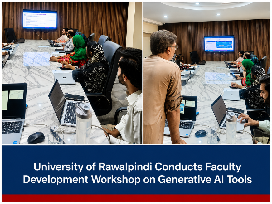 University of Rawalpindi Organizes Faculty Development Workshop on Generative AI for Teaching and Presentation Design
