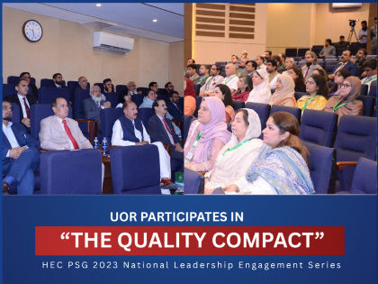 University of Rawalpindi participated in HEC’s “The Quality Compact” at NDU Islamabad.